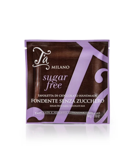 Tavoletta di Cioccolato Fondente 54% Senza Zucchero - T'a Milano 50 g