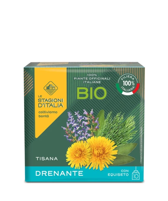 Tisana Drenante BIO con Equiseto - Le Stagioni d'Italia 10 filtri