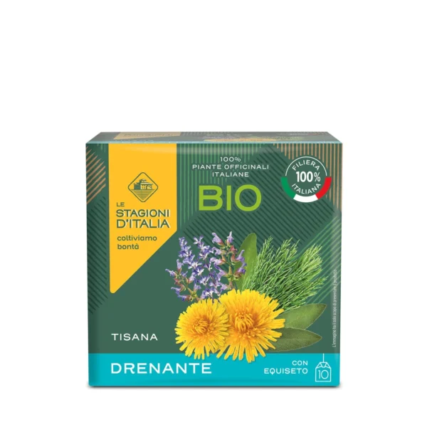 Tisana Drenante BIO con Equiseto - Le Stagioni d'Italia 10 filtri