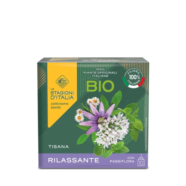Tisana Rilassante BIO con Passiflora - Le Stagioni d'Italia 10 filtri