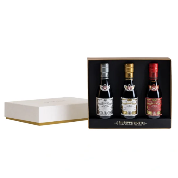 Tris Condimenti a Base di 'Aceto Balsamico di Modena IGP' - Giusti 3x100 ml