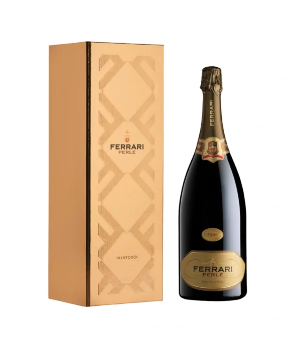 Vino Spumante Trentodoc Perlé Ferrari Magnum in cofanetto