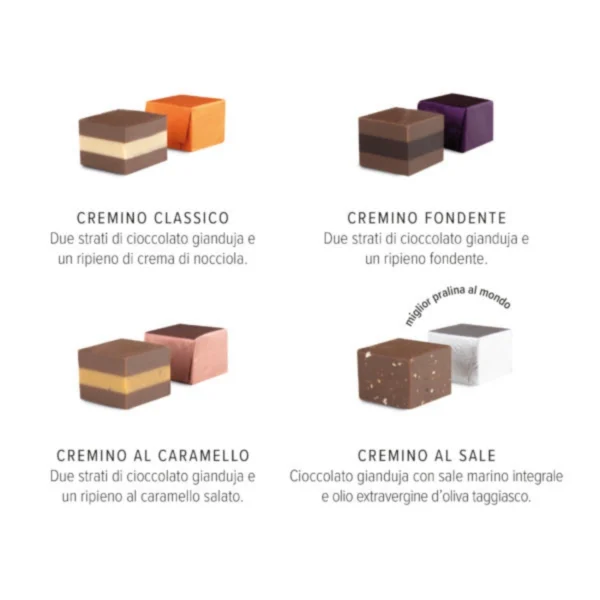 Assortimento 4 Cioccolatini Cremini - Gobino 250 g 1