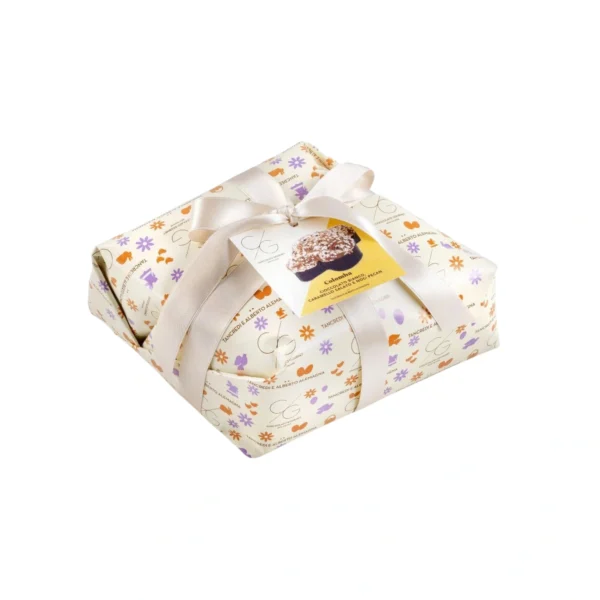 Colomba con Cioccolato Bianco Caramello Salato e Noci Pecan - T'a Milano 750 g 1