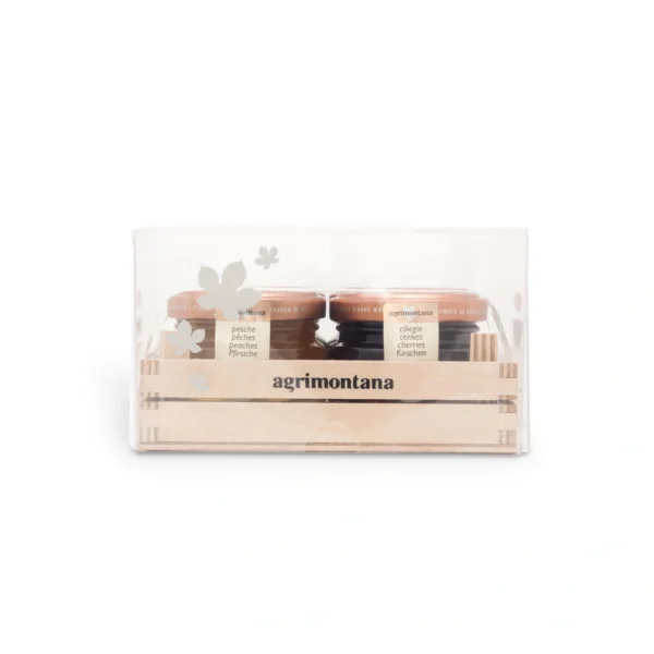 Cassetta di Legno 3 Confetture e 1 Miele - Agrimontana 168 g 1