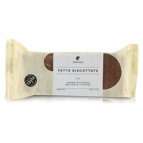 Fette Biscottate n. 2 Grano Integrale Macinato a Pietra - Pintaudi 200 g 1