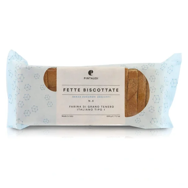Fette Biscottate n. 3 Senza Zuccheri Aggiunti con Farina di Grano Tipo 1 - Pintaudi 200 g 1