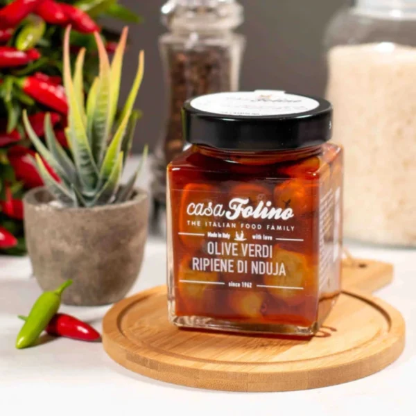 Olive Verdi Ripiene con Nduja - CasaFolino 280 g 1
