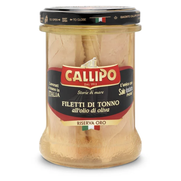 Riserva Oro Callipo Filetti di Tonno all'Olio di Oliva 200 g - 12 Vasetti 1