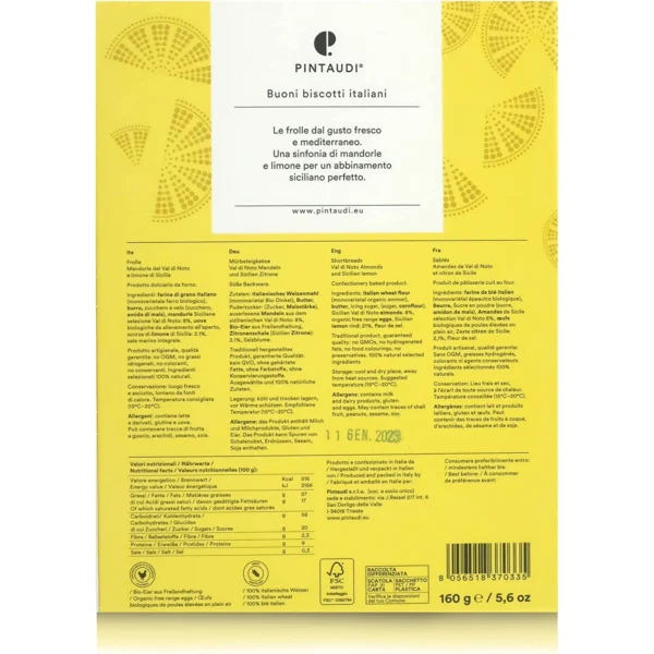 Frolle n. 3 Mandorle di Val di Noto e Limone di Sicilia IGP - Pintaudi 160 g 1