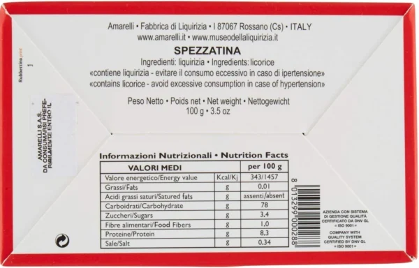 Liquirizia Spezzatina DOP Rossa - Amarelli 100 g 1