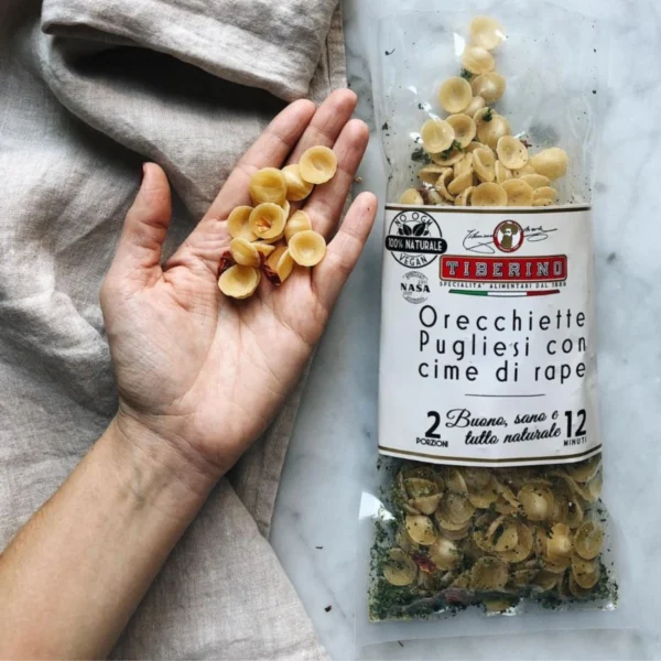 Orecchiette Pugliesi con Cime di Rapa - Tiberino 200 g 1