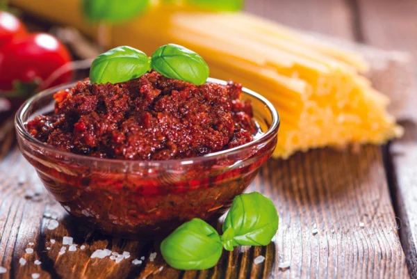 Pesto Rosso con Pomodori Secchi, Basilico e Aglio - Portofino 100 g 1