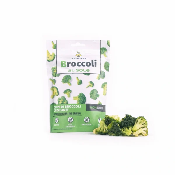 Chips di Broccoli Disidratati - - Orto al Sole 15 g