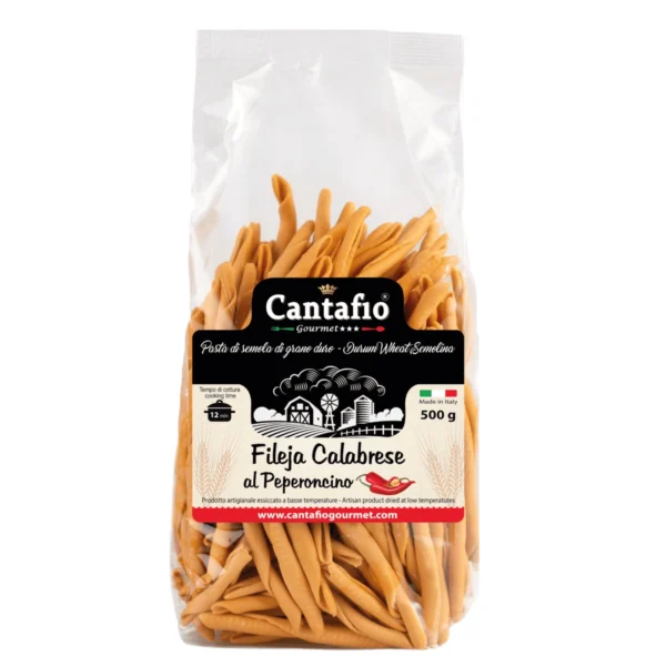 Pasta Fileja Calabrese al Peperoncino - Cantafio 500 g