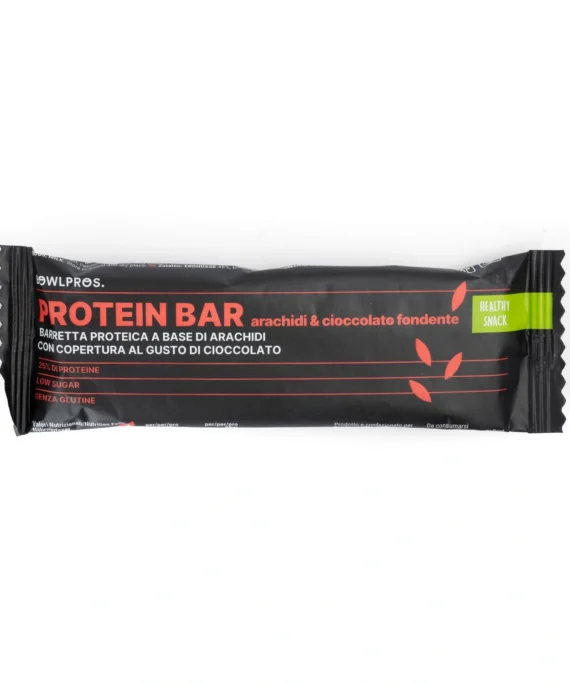 Barretta Proteica Vegana Arachidi e Cioccolato Fondente  - Bowlpros - 35g