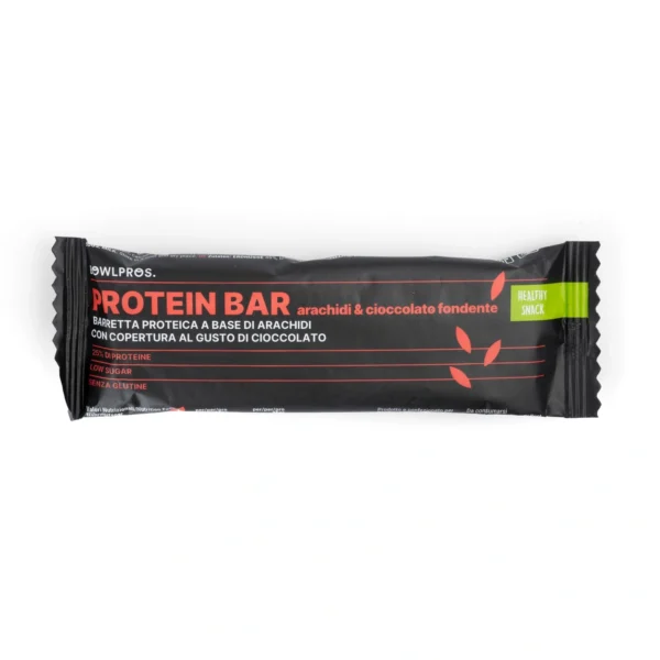 Barretta Proteica Vegana Arachidi e Cioccolato Fondente  - Bowlpros - 35g