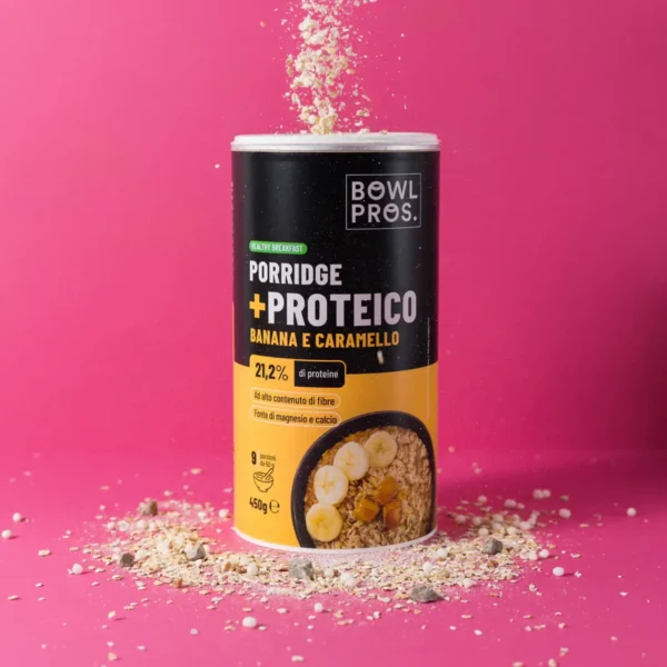 Il Protein Porridge Banana e Caramello Salato di Bowlpros