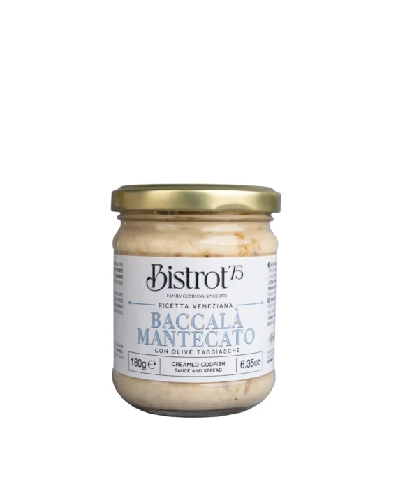 Baccalà mantecato con olive taggiasche