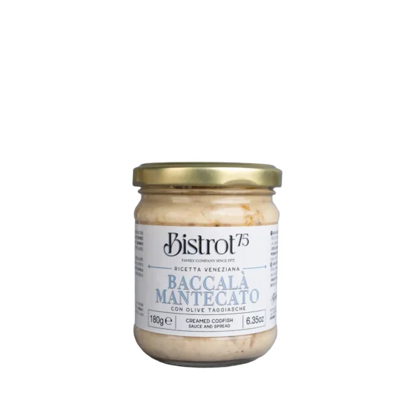 Baccalà mantecato con olive taggiasche