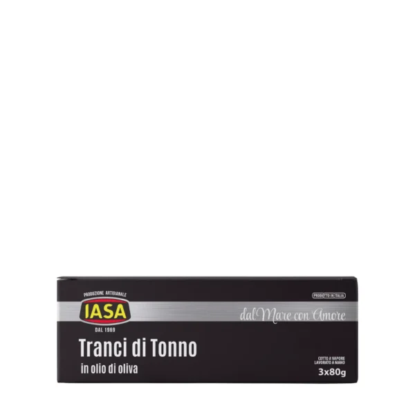 Tranci di tonno rosa in olio d'oliva 3x80 g