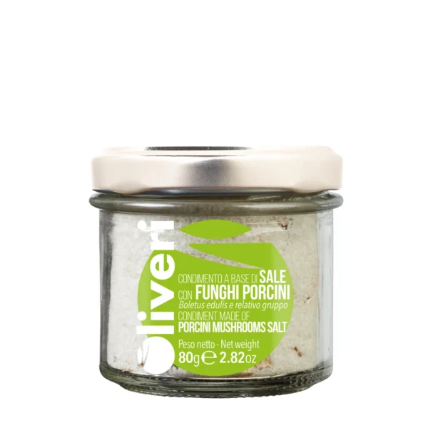 Condimento a base di sale con funghi porcini