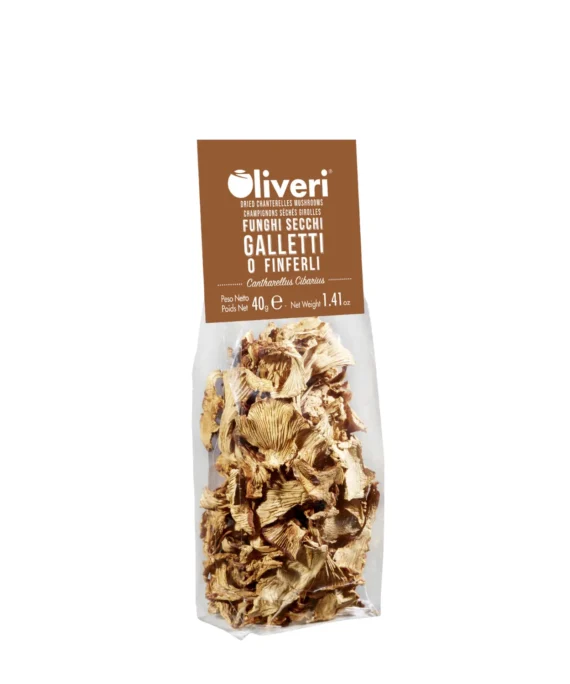 Funghi secchi galletti o finferli in sacchetto