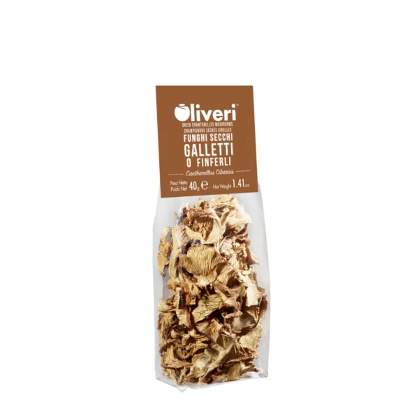 Funghi secchi galletti o finferli in sacchetto
