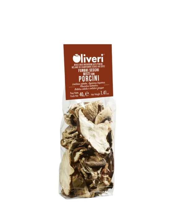 Misto funghi secchi con porcini in sacchetto