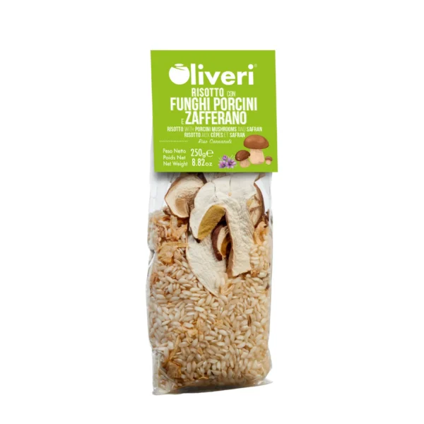 Risotto con funghi porcini e zafferano