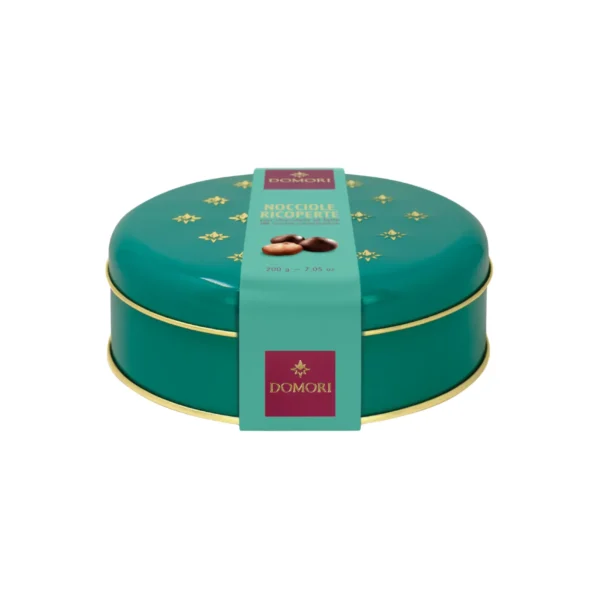 Nocciole Ricoperte di Cioccolato al Latte Confezione In Latta 200 g